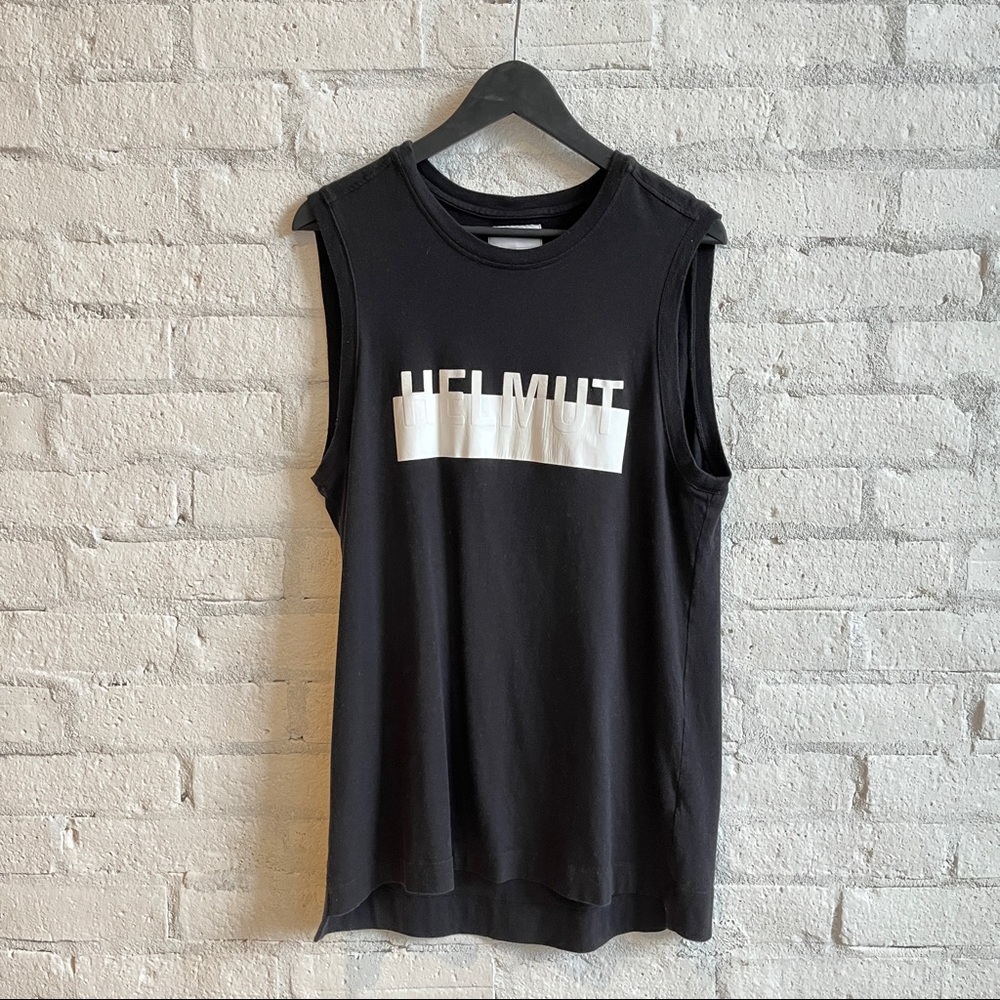 Helmut Lang Black Sleeveless Tank Top